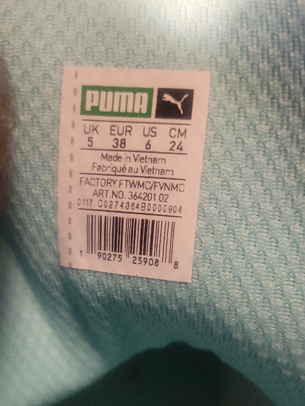 Puma Women's High-Top Sneakers in Light Aqua - Picture 2 of 4